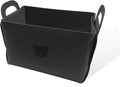 Car Trunk Organizer, Foldable Felt Basket Lightweight Storage Bin with Handles, Large Capacity Flexible Storage Bag Multipurpose Organizer for Vehicle Trunk & Backseat (Gray, 1 Bear)