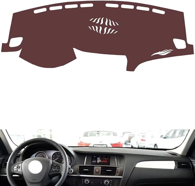 Leather Dashboard Cover Compatible with BMW X4 (NO HUD 2014-2016，Dash Cover, Non-Slip Dash Cover, Dash mat Dashboard Cover, Interior Dash Covers