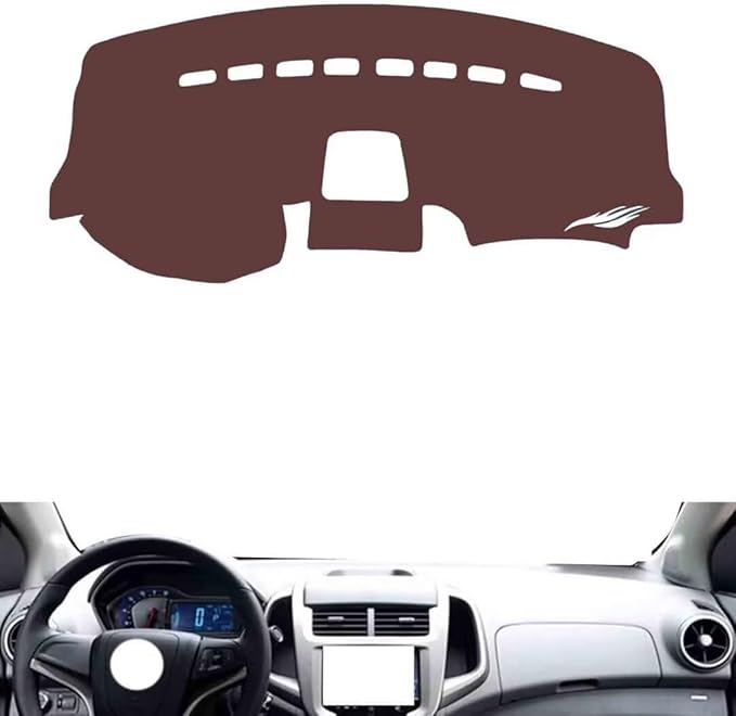 Leather Dashboard Cover Compatible with Chevy Epica 2007-2012，Dash Cover, Non-Slip Dash Cover, Dash mat Dashboard Cover, Interior Dash Covers