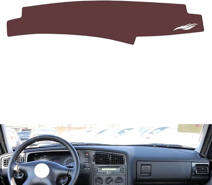 Leather Dashboard Cover Compatible with VW Compatible with Jetta 2005-2012，Dash Cover, Non-Slip Dash Cover, Dash mat Dashboard Cover, Interior Dash Covers