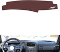 Leather Dashboard Cover Compatible with VW Jetta 2005-2012,Dash Board Cover mat Anti-Slip Sun-Proof and dust-Proof(Brown)