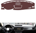 Leather Dashboard Cover Compatible with VW Teramont（Speakers） 2017-2020,Dash Board Cover mat Anti-Slip Sun-Proof and dust-Proof(Brown)