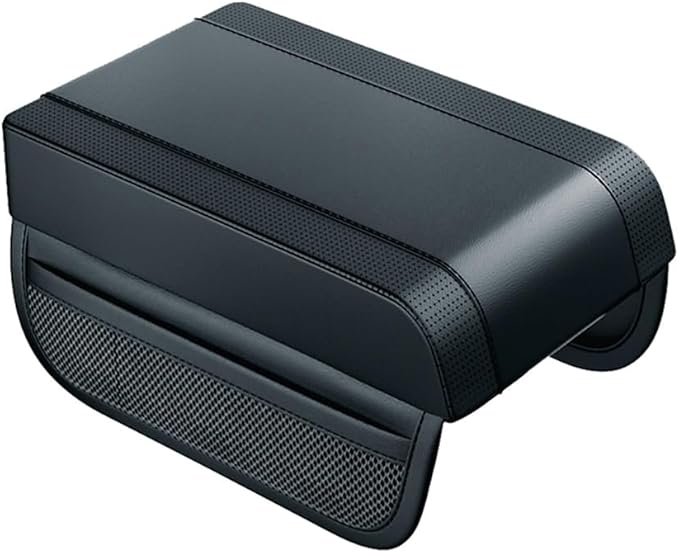 Car Armrest Box Pad for Nissan X-Trail X Trail T33 T32 T31 T30 2001-2022 2023 2024 Center Console Armrest Box Leather Car Console Storage Box Arm Rest Cushion Pads Waterproof,Black