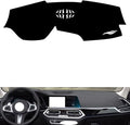 leather dashboard cover Compatible with BMW X7 (no hud) 2019-2022，dash cover（black）