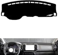 leather dashboard cover Compatible with Citroen C5 AIRCROSS 2017-2020，dash cover（black）