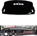 leather dashboard cover Compatible with Buick GL8 25S/28T 2017，dash cover（black）