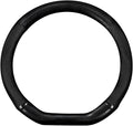 Car Breathable Steering Wheel Cover, Carbon Fiber Wear-Resistant D Shape Steering Wheel Protector for Comfy Grip, Universal Non-Slip Leather Wheel Sleeve for Most Car SUV Truck (Black)
