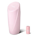 SGLRT Car Trash Can Bin with Lid - Car Garbage Can Cup Holder - Pink Mini Leakproof Vehicle Garbage Bin with 20pcs Trash Bags - Automobile Organizers and Storage for Front Back Seat Accessories
