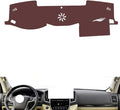 Leather Dashboard Cover Compatible with Toyota Land Cruiser（Speakers） 2007-2019，Dash Cover, Non-Slip Dash Cover, Dash mat Dashboard Cover, Interior Dash Covers