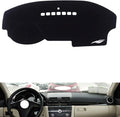 leather dashboard cover Compatible with Mazda 3 2006-2012，dash cover（black）