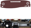 Leather Dashboard Cover Compatible with VW Santana Vista（air Outlet） 2004-2010,Dash Board Cover mat Anti-Slip Sun-Proof and dust-Proof(Brown)