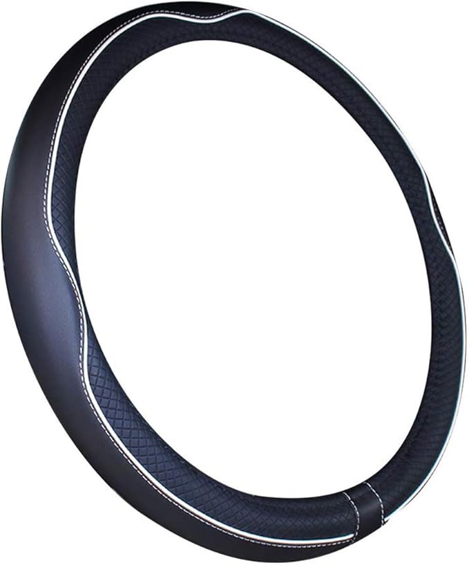 Mayco Bell 2019 New Microfiber Leather Car Extra Large Steering Wheel Cover for Big Trucks (17.5-18'', White)