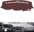 generic leather dashboard cover Compatible with JEEP Grand Cherokee 2011-2021，dash cover, Non-Slip Dash Cover, Dash mat Dashboard Cover, Interior Dash Covers, brown
