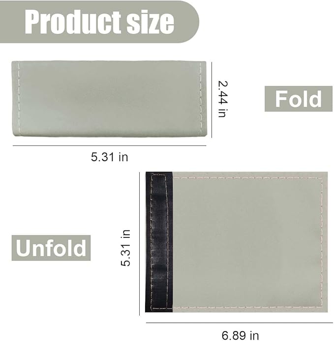 2PCS Car Grab Handle Cover, Anti-Scratch Auto Inner Front Rear Door Pull Handle Cover, PU Leather Door Grip Gloves Protector Auto Interior Decoration Accessories for Car, Truck, SUV (Grey)