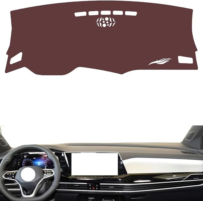 Leather Dashboard Cover Compatible with VW TALAGON，Dash Cover, Non-Slip Dash Cover, Dash mat Dashboard Cover, Interior Dash Covers
