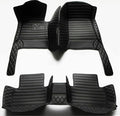 Custom Personalized Floor Mats for Cars，Luxury Full Coverage All Weather Car Floor Mats，Anti-Slip Leather Car Mat Set ，Custom Floor Mats for 99% of Cars, Trucks & SUVs (All Black)
