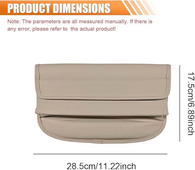 Car Seat Gap Filler Organizer, Leather Waterproof Auto Front Seat Storage Box, Portable Car Seat Side Pocket Organizer, Vehicle Interior Storage Accessory for Phone Glasse Key Card (Grey)