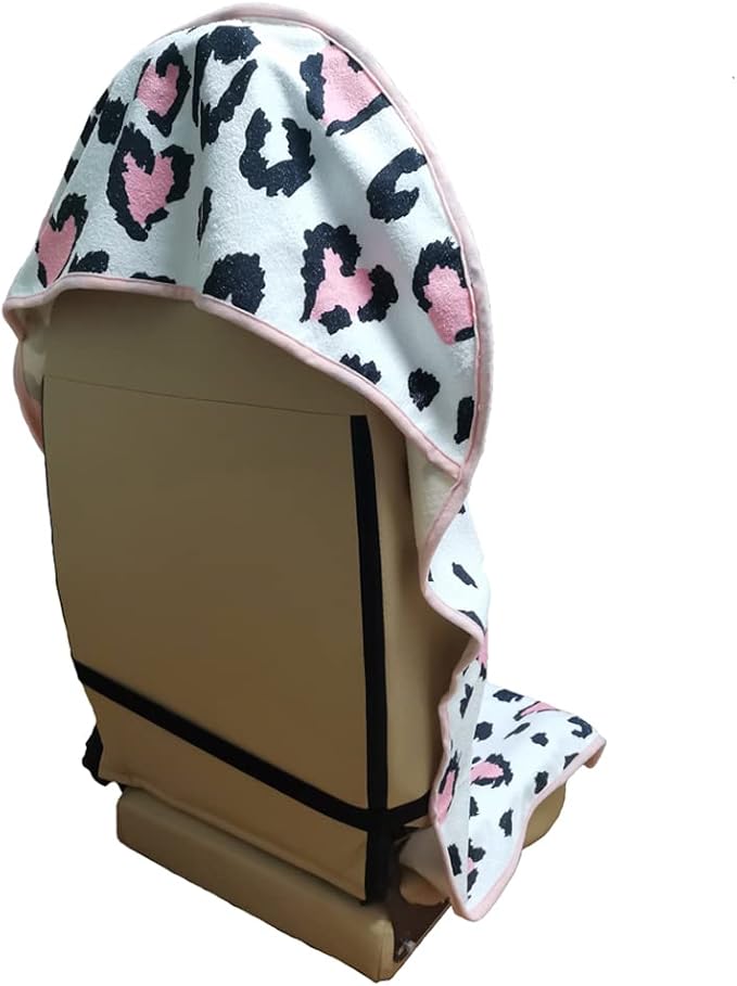 LoyaGour Car Seat Cover Protector Front Seats,for Gym Workout,Running,Swimming,Beach and Hiking,Waterproof Sweat Towel Bucket Seat Covers for Cars SUV Trucks (Leopard Print, 2Pcs)