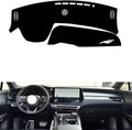 leather dashboard cover Compatible with LEX RX（NO HUD） 2023，dash cover（black）