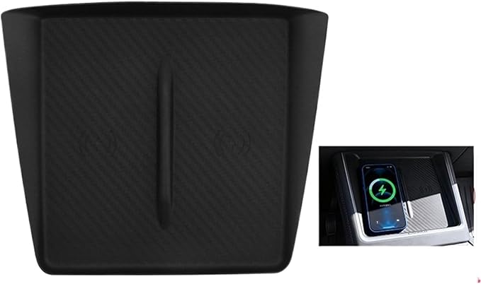 Universal Non-Slip Wireless Charging Silicone Pad, Central Control Charger Protector Mat
