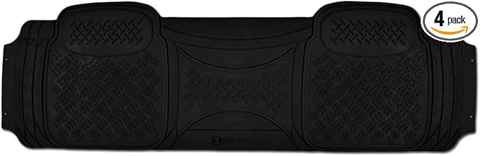 Zento Deals Car Floor Mat -Heavy Duty Weather Protection Mats (Black - 1pcs Car Diamond Floor Mat)