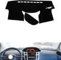 leather dashboard cover Compatible with Toyota YARIS 2008-2011，dash cover（black）
