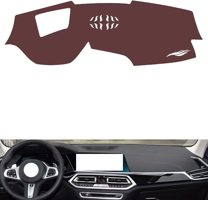 Leather Dashboard Cover Compatible with BMW X6（HUD） 2020-2022，Dash Cover, Non-Slip Dash Cover, Dash mat Dashboard Cover, Interior Dash Covers