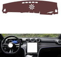 Leather Dashboard Cover Compatible with Mercedes C 2022-2025，Dash Cover, Non-Slip Dash Cover, Dash mat Dashboard Cover, Interior Dash Covers