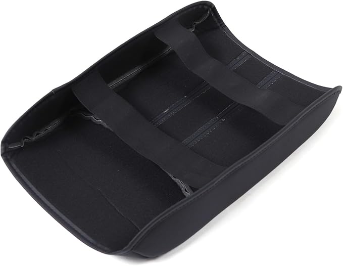 Center Console Armrest Cover for Honda Pilot 2023-2025/ Ridgeline 2024-2025/ Passport 2024-2026, Leather Armrest Lid Cushion Pad Armrest Seat Box Cover Mat (Black)