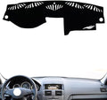 leather dashboard cover Compatible with Mercedes C Class 2008-2010，dash cover（black）
