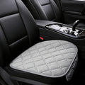YoRise Car Seat Cushion, Soft Plush Auto Seat Pad with Storage Pocket, Car Driver Seats Protector Cover with Non-Slip Rubber Bottom, Winter Vehicle Accessory for SUV, Truck, Home, Office (Gray)