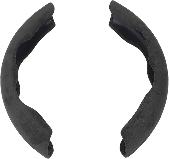 Steering Wheel Cover, Suede Non Slip Sweat Absorbing Auto Accessory for Mercedes-Benz C-Class B-Class E-Class Drivers Daily Commute Long Trips Winter Driving