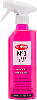 CarPlan No.1 Super Dri Waterless Car Wash & Wax, 21 Fl Oz
