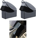 Augeny 2PCS Tire Dressing Applicator, Reusable Car Tire Shine Sponge Pad With Lid, Durable Foam Auto Wheel Detailing for Vehicle Waxing Polishing Cleaning (Gray)