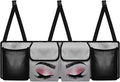 Pink Eyelash Trunk Organizer Car Women Large Capacity Car Back Seat Organizer Collapsible Cargo Bag,Space Saving Expert
