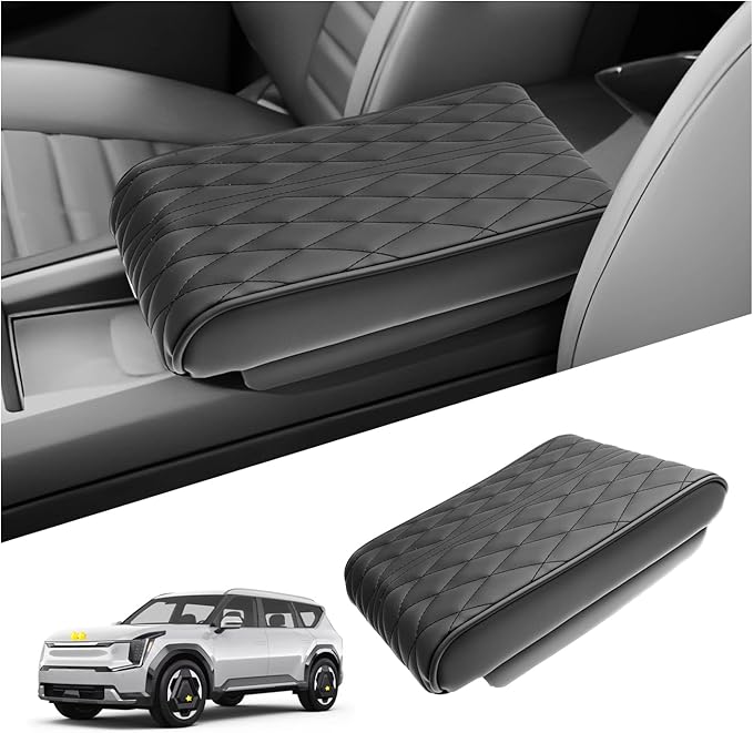 SKTU for 2024 2025 2026 Kia EV9 Armrest Cover for 2024 2025 2026 Kia EV9 Center Console Cover Kia EV9 2024 2025 2026 Accessories 2024 2025 2026 EV9 Center Console Cushion EV9 Seat Box Cover Soft