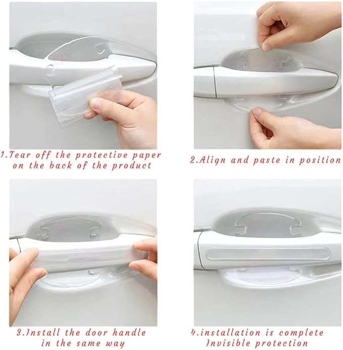 Custom car Door Handle Scratch Protector Personalized Door Protectors for Vehicles Transparent Paint Scratch Protection Protective Film