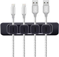 DRM Cable Clips Organizer Magnetic Cable Management Clips Cord Organizer Self Adhesive Sticky for All Wires, Desk Wall Desktop Cord Office Home USB Cable Power Wire Mouse Cable, Black