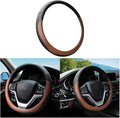 Mandark Car Steering Wheel Cover, Elastic Stretch Breathable Anti-Slip Microfiber Leather Auto Steering Wheel Protector, Soft Vehicle Interior Decor Accessories, Universal for RV, SUV, Truck (Coffee)