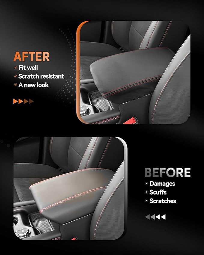 CDEFG for 2025 2026 Ford Explorer Center Console Cover Armrest Box Cover for Explorer 2020 2021 2022 2023 2024 2025 Accessories Console Arm Rest Protector