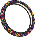Neoprene Steering Wheel Cover Leaves Pattern Car Steering Wheel Cover Universal Fit for Most Cars