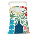 Pykfrhh Boho Flower Car Trash Can, Car Trash Bag Hanging, Waterproof Cars Back Seat Hanging Organizer and Storage Trash Bags for Vehicle Travelling Camping
