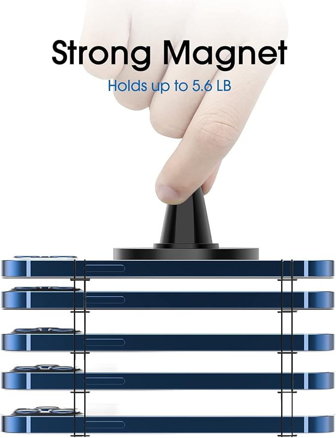 TechMatte MagGrip Car Vent Mount, Magnetic Air Vent Smartphone Holder for iPhone 17 16 15 14 13 12 Series
