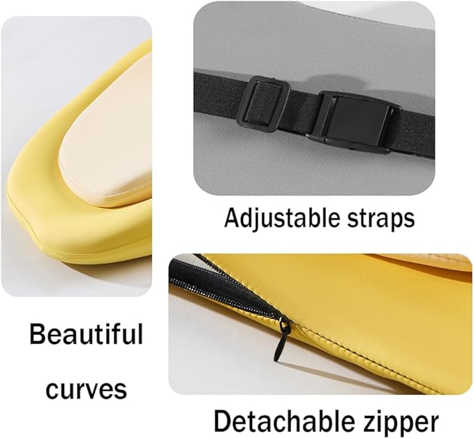 Car Headrest Lumbar Support Cushion for VW Golf VIII VI V IV III II I Mk 8 7 6 5 4 3 R GTE/GTI/GTD/Clubsport 45, Memory Foam Relieve Fatigue Breathable Car Seat Neck Pillow