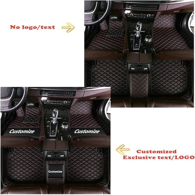 Custom Making Car Floor Mats Protection Pads for 99% Sedan/Coupe/Hatchback/SUV/Pickup Men Women Car Floor Mats Coverage Pads Anti-Slip Leather Floor Lining (Green)