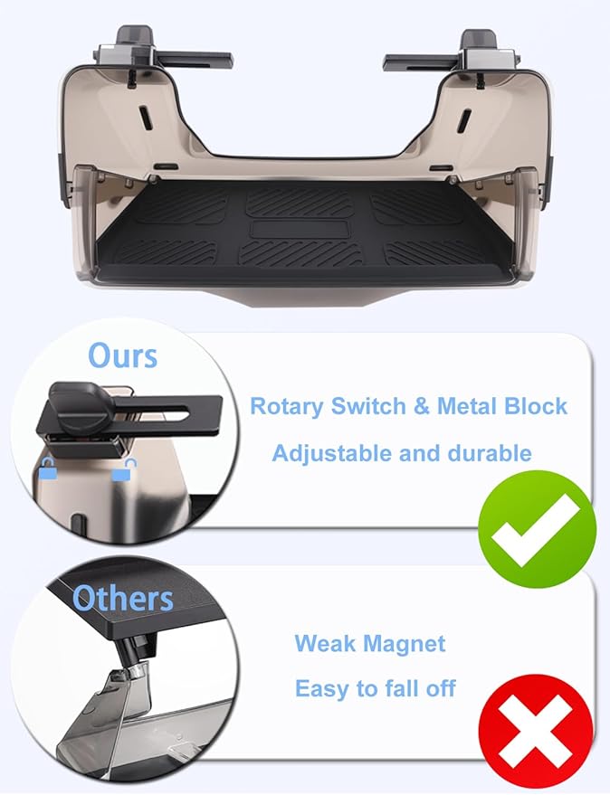 EVFITUS for Tesla Model Y 3 (Juniper & Highland Included) Under Screen Storage Shelf Organizer Tray Box Open-Close Hidden Center Console Organizer for Model Y 2020-2026 & Model 3 2017-2025 Accessories