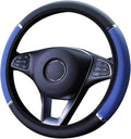 Car Steering Wheel Cover, Non-Slip, Elastic, Steering Wheel Cover for Men and Women, Universal Fit 15 Inches Cars, Vehicles, SUVs (Blue)