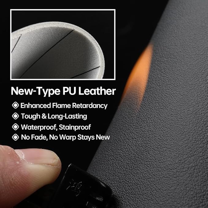 RAV4 Center Console Cover/Pad Fit 2019-2023 2024 2025 2026,Faux Leather Toyota RAV4 Armrest Mat,Ergonomic Support Cushion,Console Protector,Waterproof Wear-Resistant Scratch-Resistant