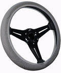 Elastic Steering Wheel Cover Gray Universal 14-15 inch Steering Wheel Covers Soft Microfiber Leather Breathable Anti-Slip Durable Car Accessories Fit for Suvs, Vans, Trucks