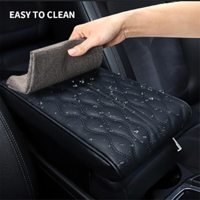 Car Armrest Pad for Mercedes Benz S Class S500 S580 S580e Waterproof Center Console Pad Car Armrest Seat Box Cover Protector Universal Arm Rest Cushion Pads,F